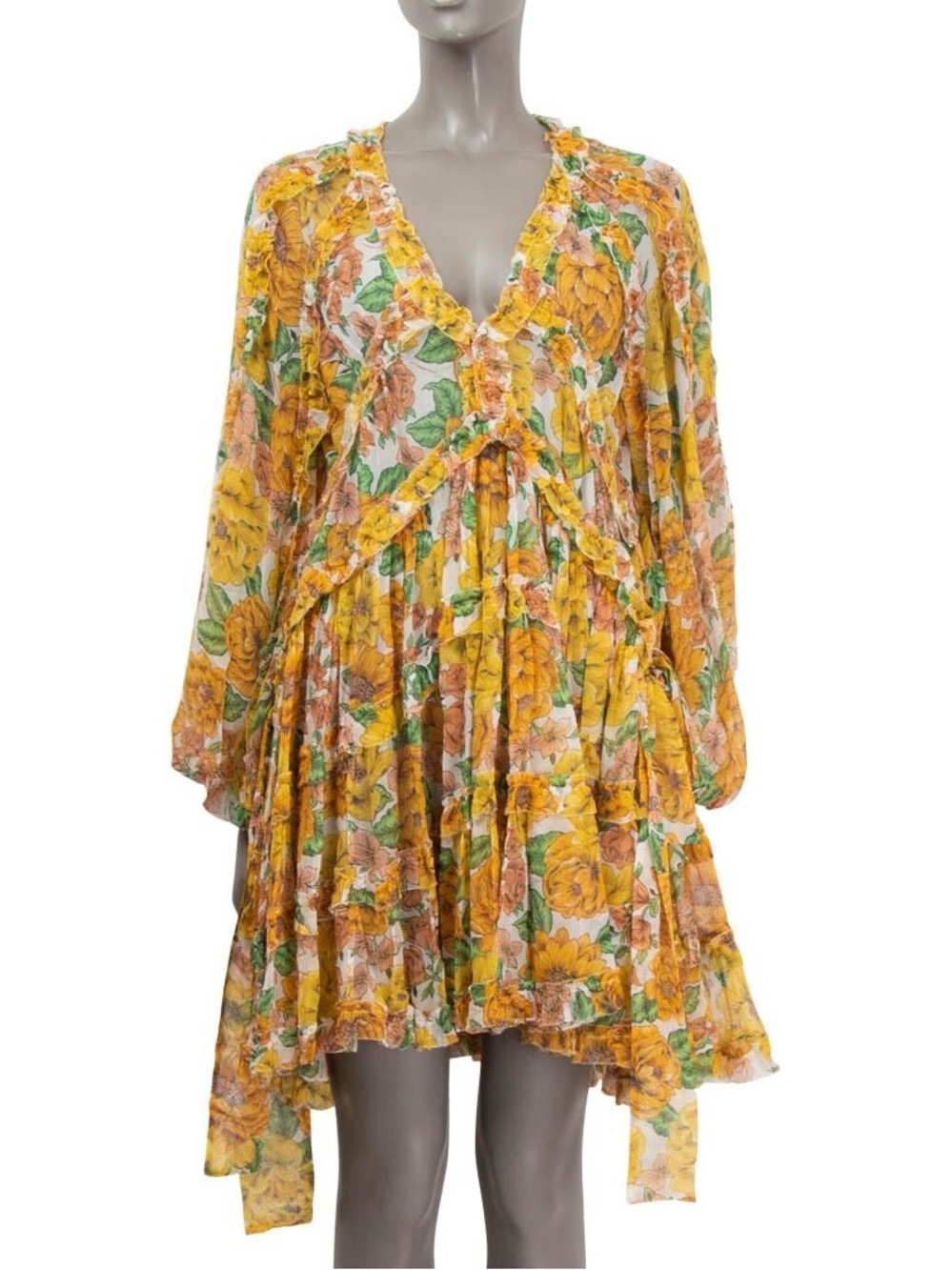 ZIMMERMANN Poppy Frill Silk Dress